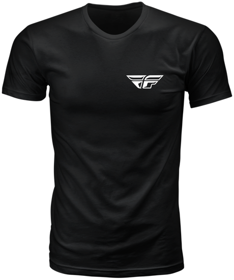 Fly Racing Staple Tee Black 2X - Premium Crew Neck T-Shirt for Motorcycle and ATV Riders