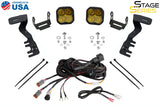 Diode Dynamics Stage Series 2in LED Ditch Light Kit for 2024+ Toyota Tacoma- Sport Yellow Combo