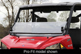 Seizmik 10-14 Polaris 400-570 Ranger Mid-Size - 1.75 in. Versa-Fold Windshield - UV Resistant Poly