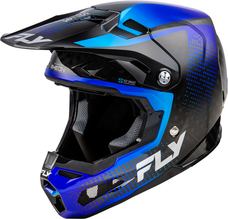 Fly Racing Formula S Carbon Protocol Helmet Black/Blue for Off-Road and Motocross Vehicles