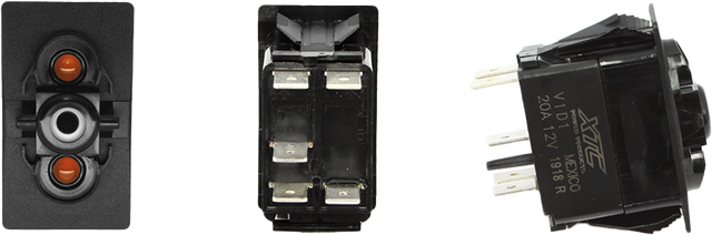 XTC Power Products Dash Switch Body Single ACC Amber/Amber for UTVs and Off-Road Vehicles
