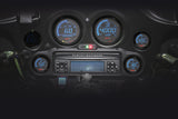KOSO HD 02 Series Gauge Kit with Black Bezel for Harley-Davidson FLHTC and FLHTCU Models
