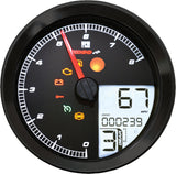 KOSO BA051211 Speedo / Tach Black Bezel LCD Color Change Display for Harley Davidson XL883N Iron 883 and XL883L Super Low (2005-2013)