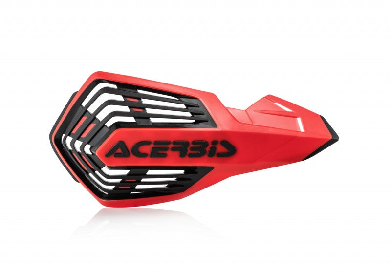 Acerbis X-Force Handguards for Off-Road Motorcycles - Red/Black with Universal Mounting Kit