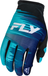 Fly Racing Women's Lite Gloves Aqua/Navy/White Medium for Motocross and Off-Road Vehicles