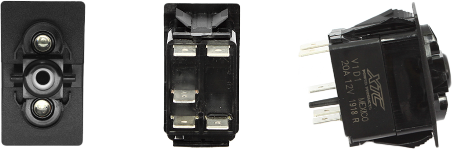 XTC Power Products Dash Switch Body with Blue/Blue Illumination for UTVs - Part SW11-BB000000