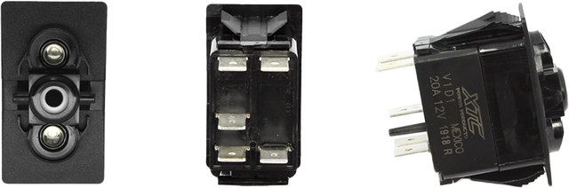 XTC Power Products Dash Switch Body with Blue/Blue Illumination for UTVs - Part SW11-BB000000