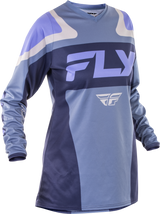 Fly Racing Women's F 16 Jersey – Offroad Motorcycle Apparel for Women – Stone/Lavender, Large