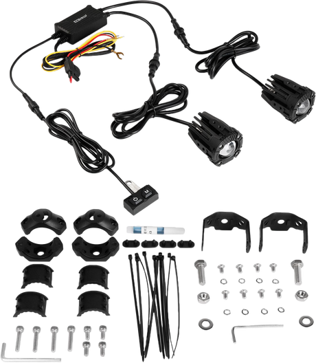 XK GLOW Dual LED Driving Light 2-inch White and Amber for UTVs, ATVs, and Motorcycles