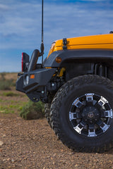 ARB Combar OE Fog with Crush Cans for Jeep Wrangler 2011-2013 - Textured Black Deluxe Front Bumper