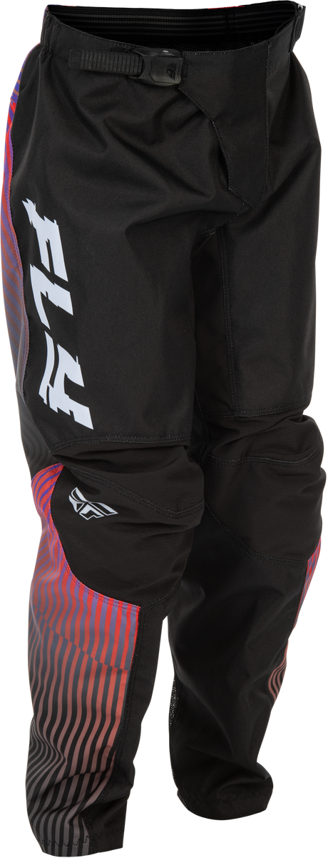 Fly Racing Youth F 16 Pants Black/Red/Purple Size 26 – Off-Road Motorcycle Riding Gear for Boys with Mesh Comfort Liner and Durable 600D Polyester