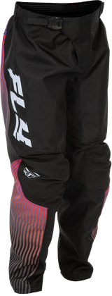 Fly Racing Youth F 16 Pants Black/Red/Purple Size 22 – Durable Off-Road Motorcycle Pants for Kids with Ventilation and Adjustable Fit