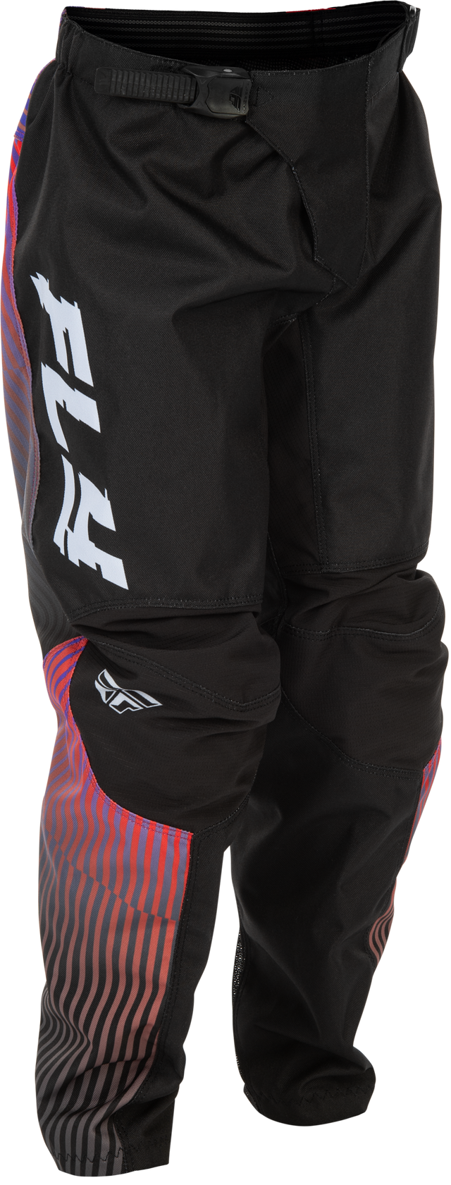 Fly Racing Youth F 16 Pants Black/Red/Purple Size 20 – Durable Motorcycle Riding Gear with Comfort Features