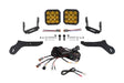 Diode Dynamics 17-20 Ford Raptor SS5 Bumper LED Pod Light Kit - Yellow Pro Driving
