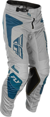 Fly Racing Kinetic Mesh Sym Pants Grey/Blue Size 30 – Versatile Motorcycle Riding Gear with BOA® Fit System