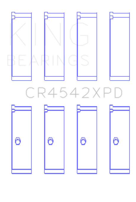 King Honda K-Series 2.0L/2.4 LXP Tri-Metal Performance Connecting Rod Bearing (Set of 4) - Size STDX