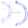 King Engine Bearings Nissan QR25DE DOHC 16 Valve Thrust Washer Set