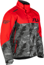 Fly Racing SNX Pro Jacket in Red/Black for Adult Snowmobile Riders - Size Large