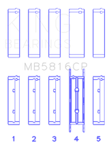 King Engine Bearings Ford 391CI 32V Turbo V8 Power Stroke/ O/S .040in (Size 0.25) Main Bearing Set