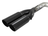 aFe Vulcan Series 3-Inch Stainless Steel DPF-Back Exhaust System with Black Tips for 2023 GMC Sierra 1500 & Chevrolet Silverado 1500 with 3.0L Turbo Diesel
