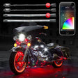 XK GLOW Pro Accent Light App Kit 26pc for Motorcycles - Bluetooth RGB LED Underglow Light Kit