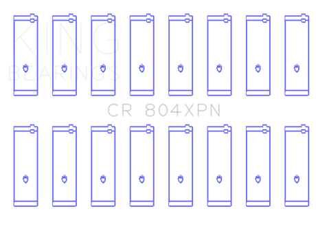 King Engine Bearings Ford 260Ci 289Ci 302 5.0L Windsor (Size STDX) Connecting Rod Bearing Set