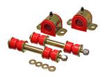 Energy Suspension 8.5123R Polyurethane Front Sway Bar Bushing Set for 1995-2000 Toyota Pickup and Tacoma (2WD, Exc T-100/Tundra) - Red, 25mm