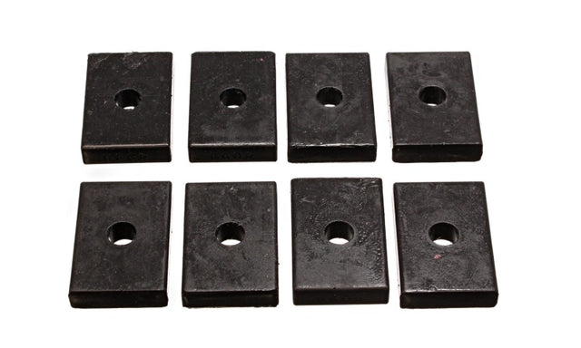 Energy Suspension Leaf Spring Pad - Firm, 2-7/16 in. L x 1-5/8 in. W, fits Ford F-150, Chevrolet Silverado, Dodge Ram, and more