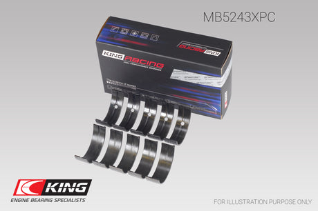 King Engine Bearings Nissan SR20DE/DET (2.0L) Performance Coated Main Bearing Set - Size STD