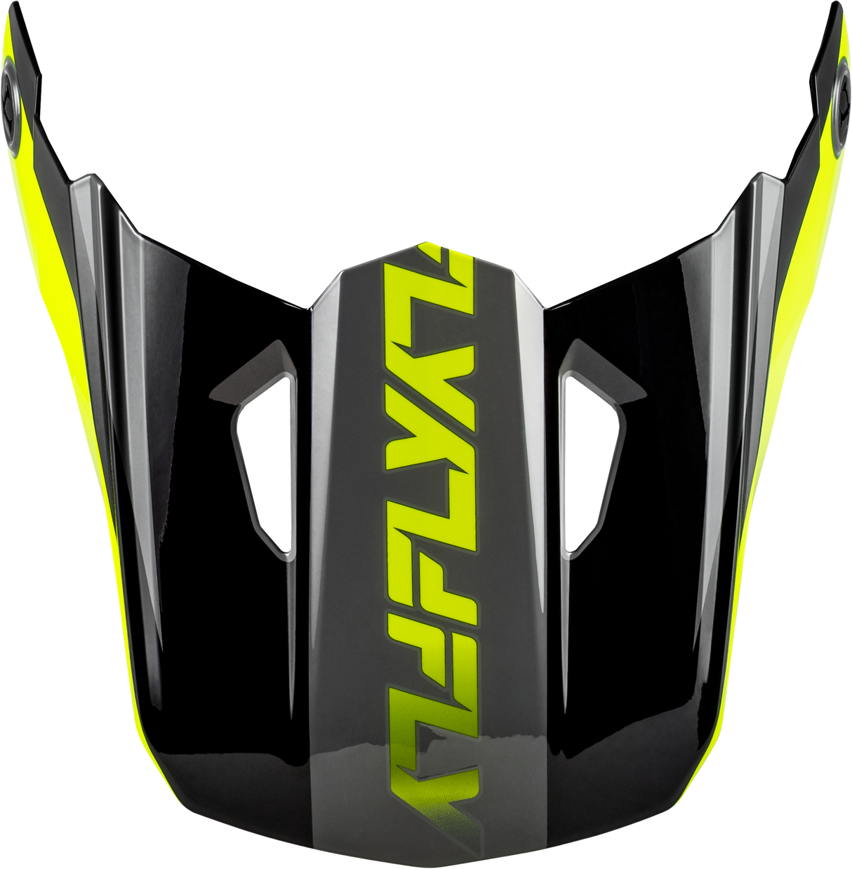 Fly Racing Kinetic Crest Helmet Visor Grey/Black/Hi Vis XL/2X for Off-Road and Motocross Bikes