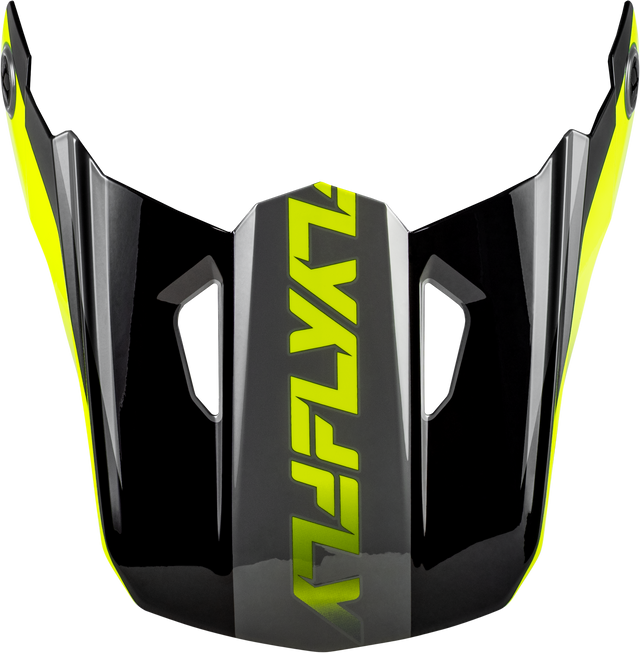 Fly Racing Kinetic Crest Helmet Visor Grey/Black/Hi Vis XL/2X for Off-Road and Motocross Bikes