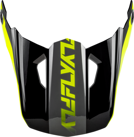 Fly Racing Kinetic Crest Helmet Visor Grey/Black/Hi Vis for Motorcycle and ATV Fits Medium/Large Helmets