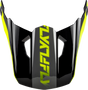Fly Racing Kinetic Crest Helmet Visor Grey/Black/Hi Vis for Motorcycle and ATV Fits Medium/Large Helmets