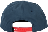 Fly Racing Fly Half Wing Hat Blue/Red with Adjustable Snapback for Motorcycles and ATVs