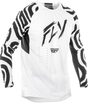 Fly Racing Evolution DST Abyss Jersey White/Black Medium for Off-Road and Motocross Vehicles