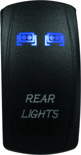 DragonFire Racing Lighted Switch Rear Light On/Off Blue - Part 521391