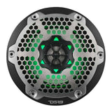 DS18 NXL-M Series Marine and Powersports 6.5-inch 2-Way Speaker with RGB LED Lighting - Black Finish