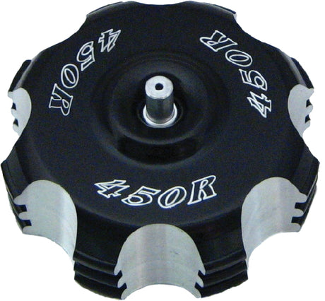 MODQUAD GC2-RBLK Billet Gas Cap with Black Logo for Honda TRX450 Models (2004-2014)