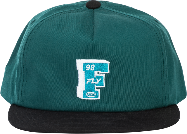 Fly Racing Varsity Hat Teal with Adjustable Snapback for Men and Women