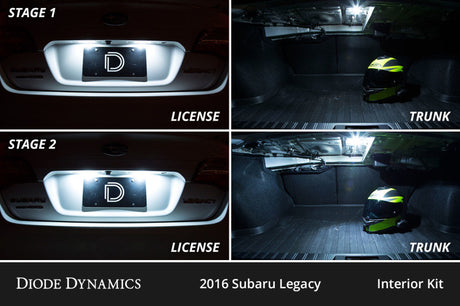 Diode Dynamics 15-19 Subaru Legacy Interior LED Kit Cool White Stage 2