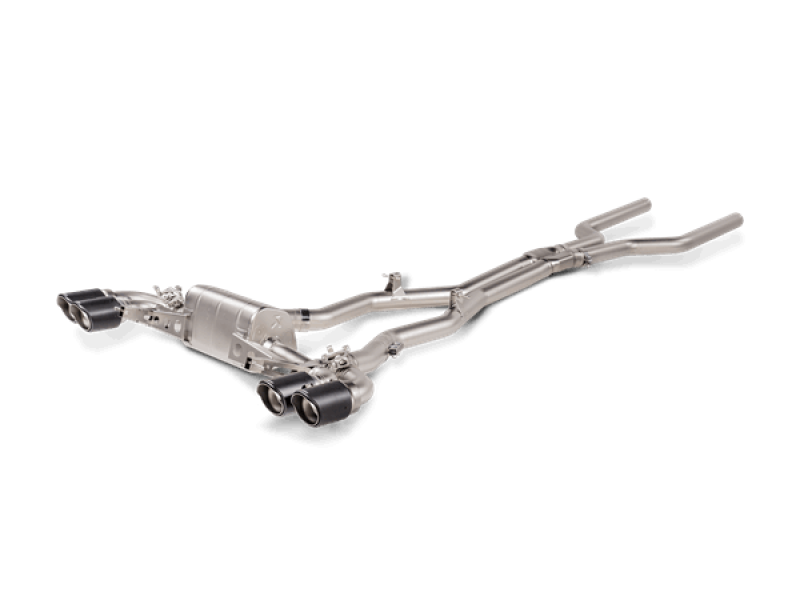 Akrapovic Evolution Line Titanium Cat Back Exhaust System for 2021 BMW M8/M8 Competition F93 with Carbon Tips