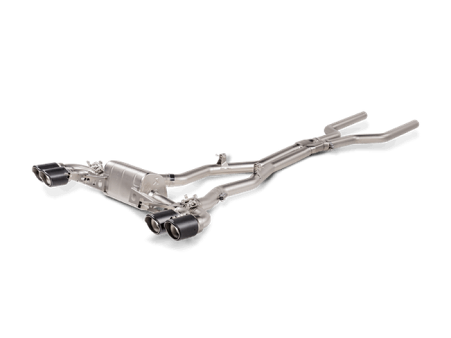 Akrapovic Evolution Line Titanium Cat Back Exhaust System for 2021 BMW M8/M8 Competition F93 with Carbon Tips
