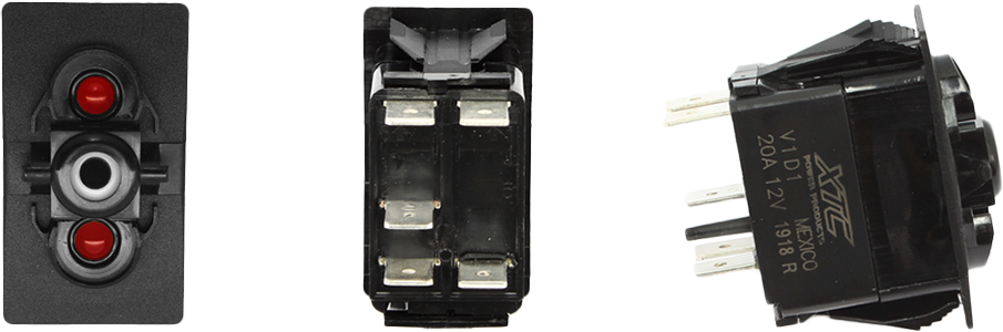 XTC Power Products Dash Switch Body Single, Acc Red/Red – Compatible with UTVs and Off-Road Vehicles