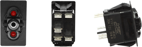 XTC Power Products Dash Switch Body Single, Acc Red/Red – Compatible with UTVs and Off-Road Vehicles