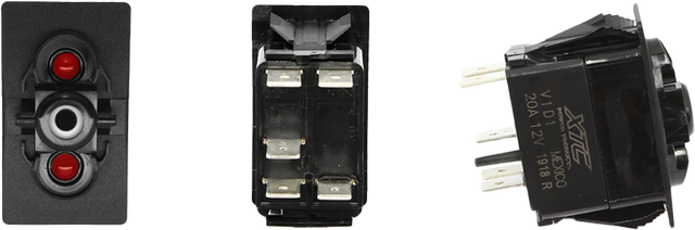 XTC Power Products Dash Switch Body Single, Acc Red/Red – Compatible with UTVs and Off-Road Vehicles