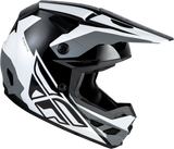FLY Racing Kinetic Crest Helmet for Off-Road Motorcycles - Black/White/Grey, XL - DOT & ECE22.06 Approved, Lightweight and Ventilated