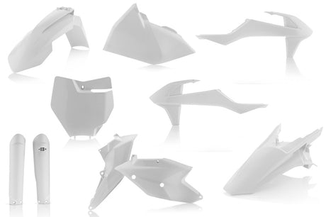Acerbis 2421060002 Full Plastic Kit for KTM 125-450 SX/SX-F/XC-F (2016-2018) – White