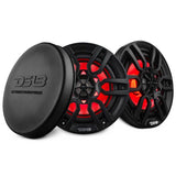 DS18 NXL Series 6.5-inch Coaxial Marine Speakers with RGB LED Lighting – Ideal for Boats and Powersports Vehicles