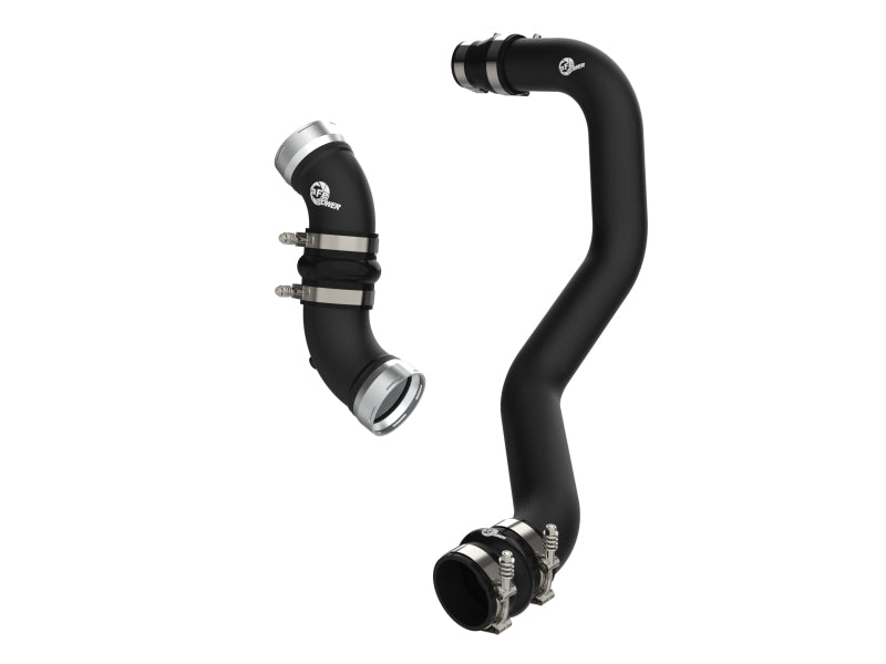 aFe BladeRunner Aluminum Hot & Cold Charge Pipe Kit for GM Duramax 6.6L Diesel Trucks 2006-2010, Black
