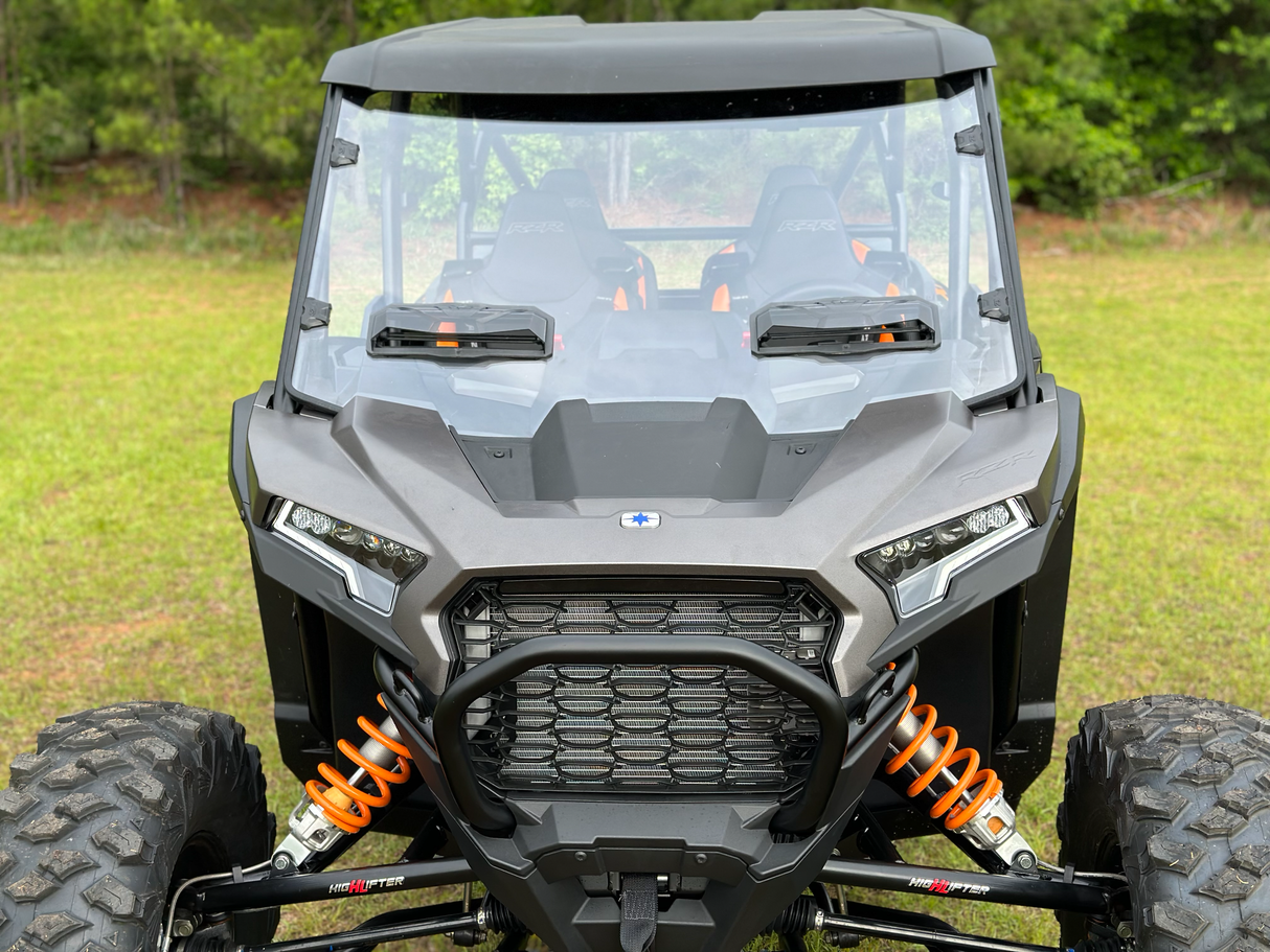 Seizmik Versa Vent Windshield for Polaris RZR XP 1000 2024 - Clear or Coated Polycarbonate, Weatherproof and Adjustable Ventilation